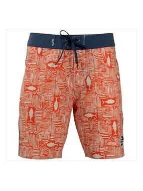 NEW! Salt Life Tiki Tuna SLX-QD Board Shorts Swim Trunks Men's Size XL Fishing